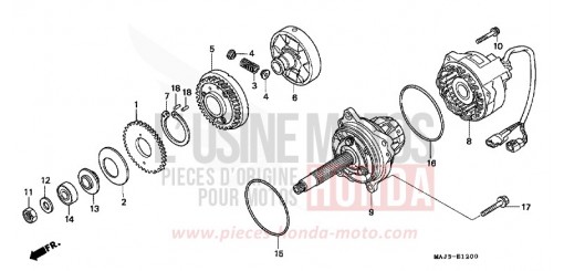 GENERATOR (ST1100S/AS) ST1100S de 1995